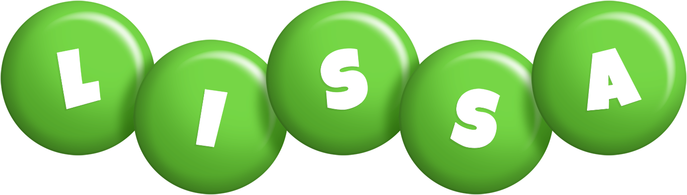 Lissa candy-green logo