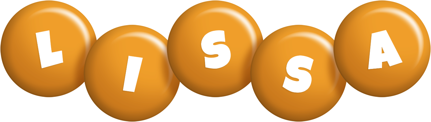 Lissa candy-orange logo