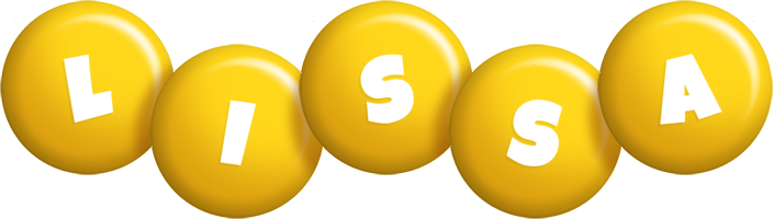 Lissa candy-yellow logo