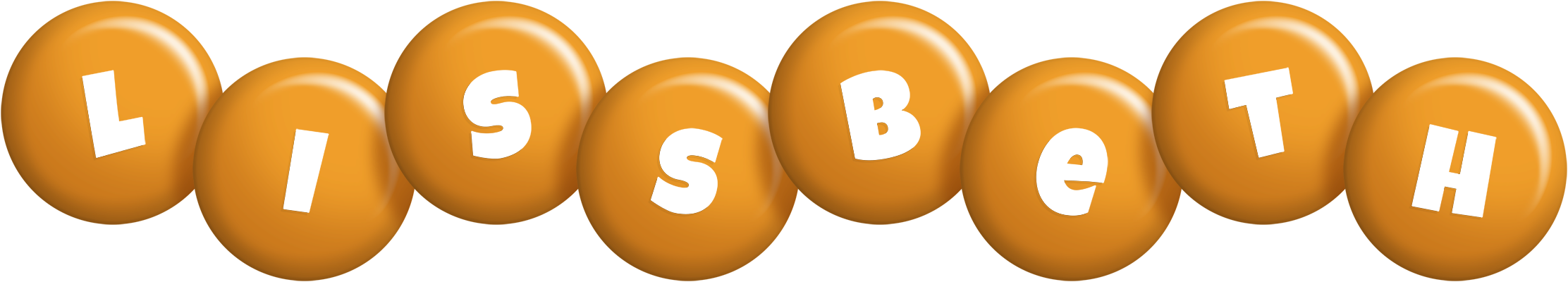 Lissbeth candy-orange logo