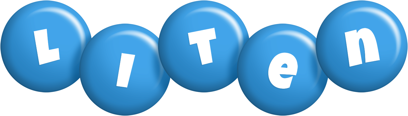 Liten candy-blue logo