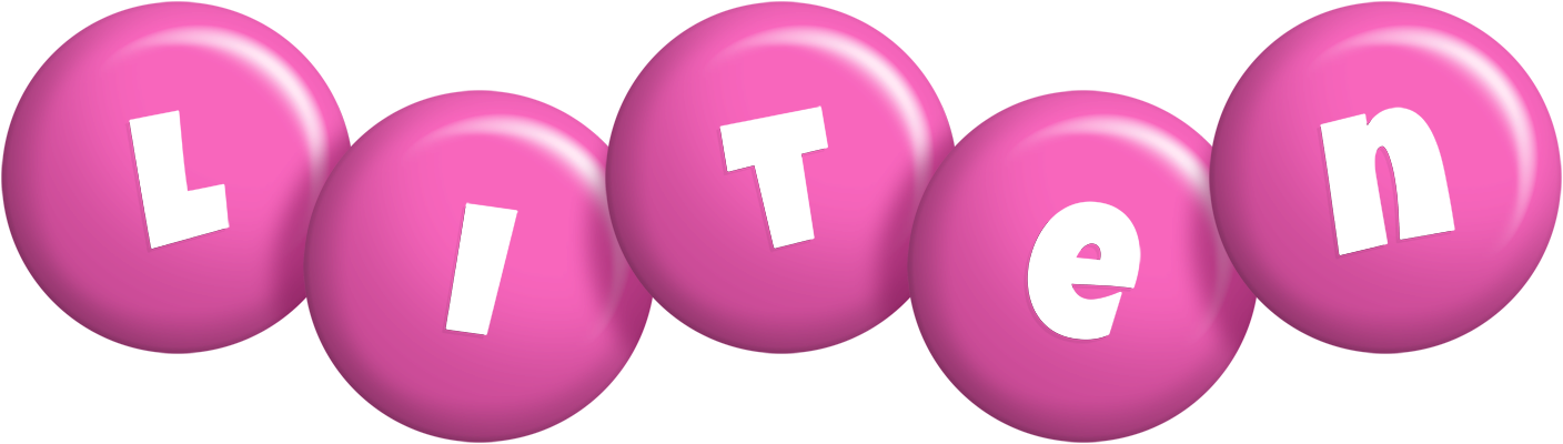 Liten candy-pink logo