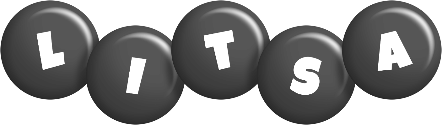 Litsa candy-black logo