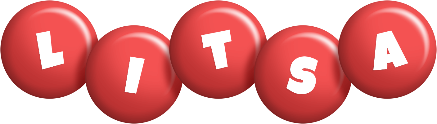 Litsa candy-red logo