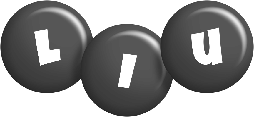 Liu candy-black logo