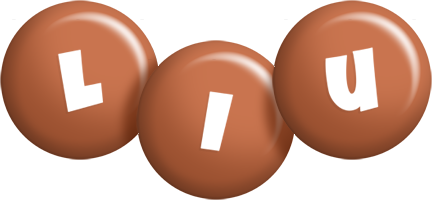 Liu candy-brown logo