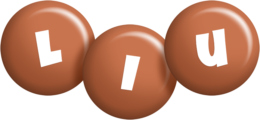 Liu candy-brown logo