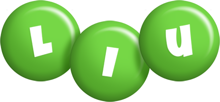 Liu candy-green logo