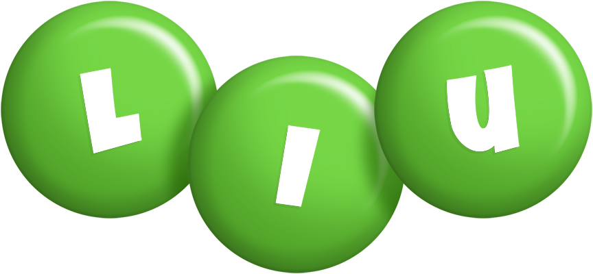 Liu candy-green logo