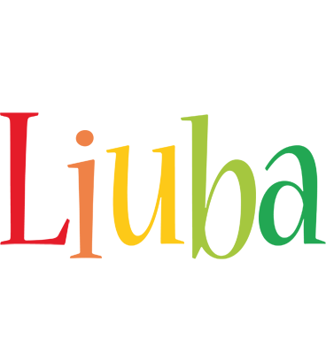Liuba birthday logo