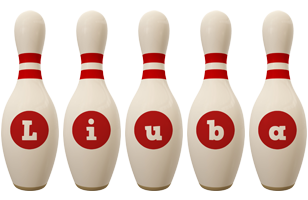 Liuba bowling-pin logo