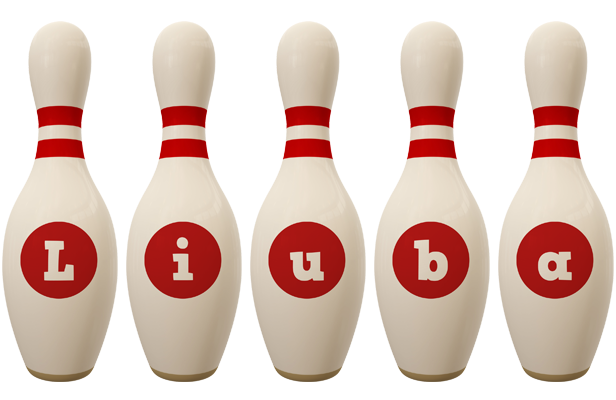Liuba bowling-pin logo