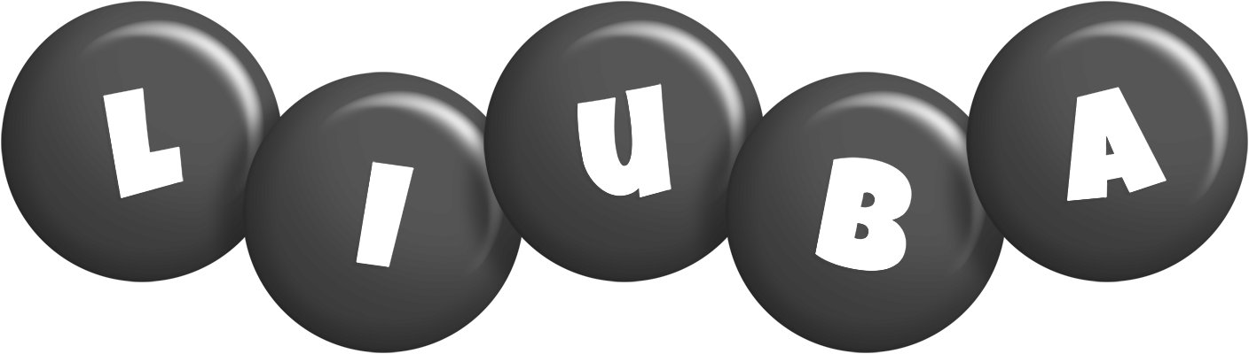 Liuba candy-black logo