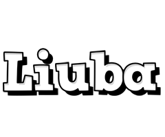 Liuba snowing logo