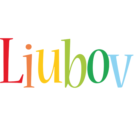 Liubov birthday logo