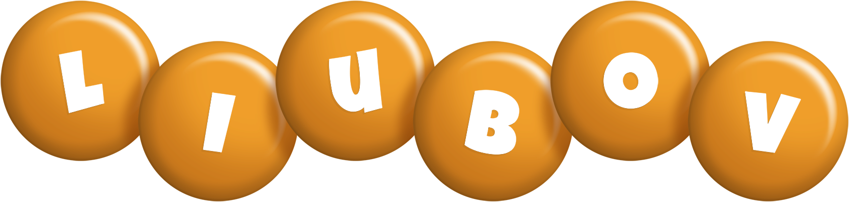 Liubov candy-orange logo