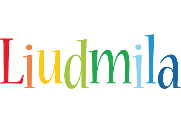 Liudmila birthday logo