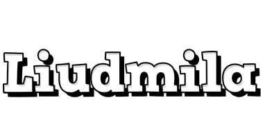 Liudmila snowing logo