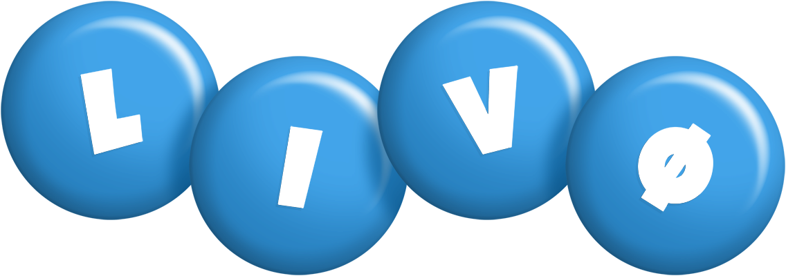 Livø candy-blue logo