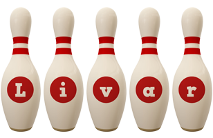 Livar bowling-pin logo