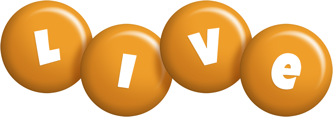 Live candy-orange logo
