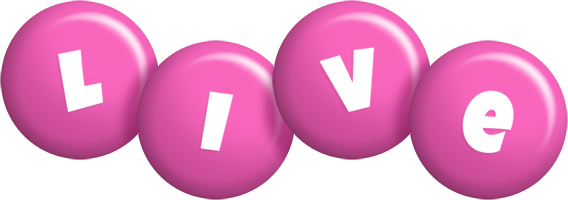 Live candy-pink logo