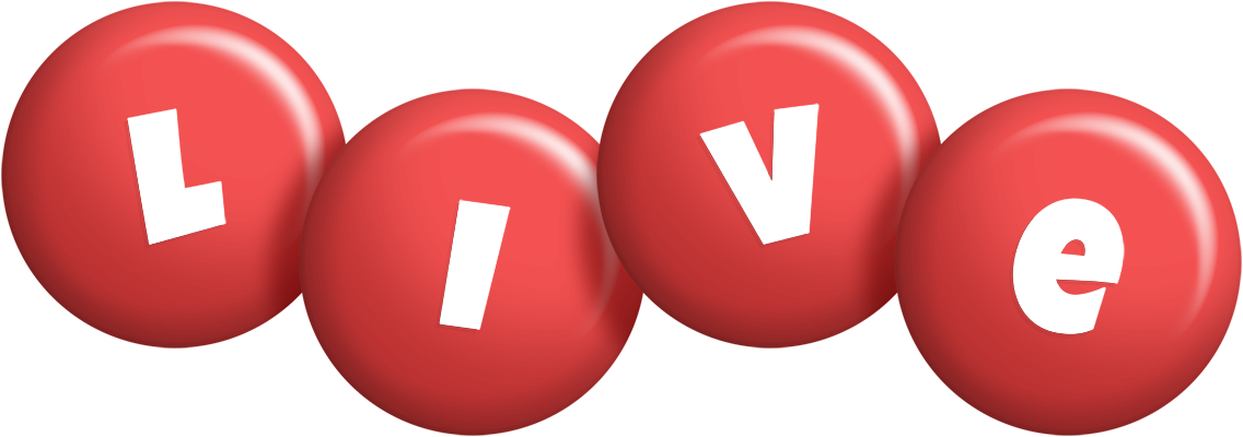 Live candy-red logo