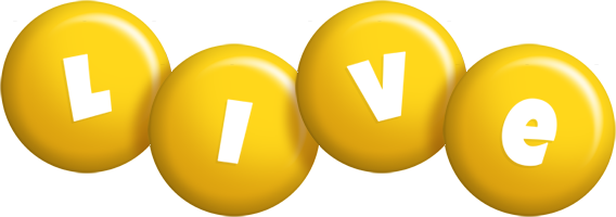 Live candy-yellow logo