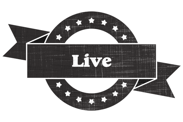 Live grunge logo