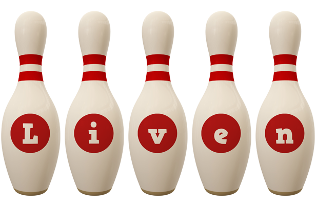 Liven bowling-pin logo