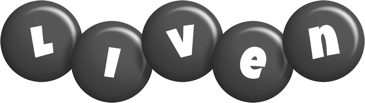 Liven candy-black logo