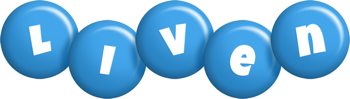 Liven candy-blue logo