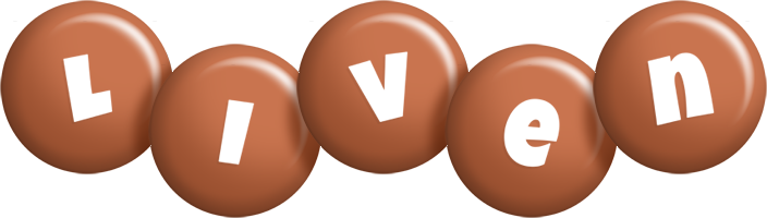 Liven candy-brown logo