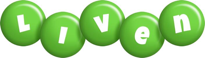 Liven candy-green logo