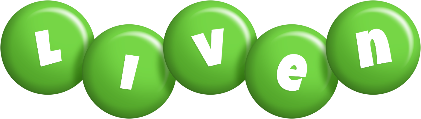 Liven candy-green logo