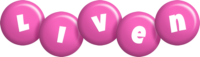 Liven candy-pink logo