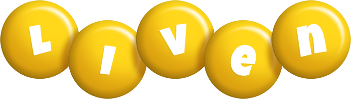 Liven candy-yellow logo