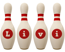 Livi bowling-pin logo