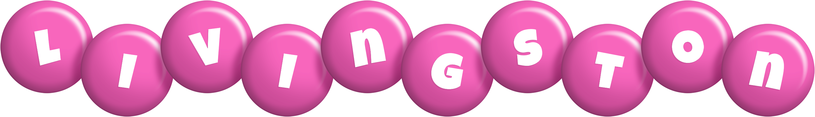 Livingston candy-pink logo
