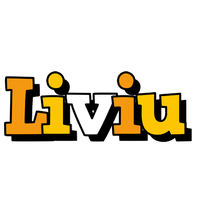 Liviu cartoon logo