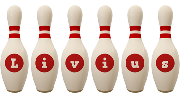 Livius bowling-pin logo