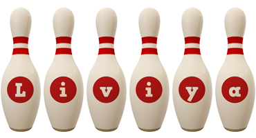 Liviya bowling-pin logo