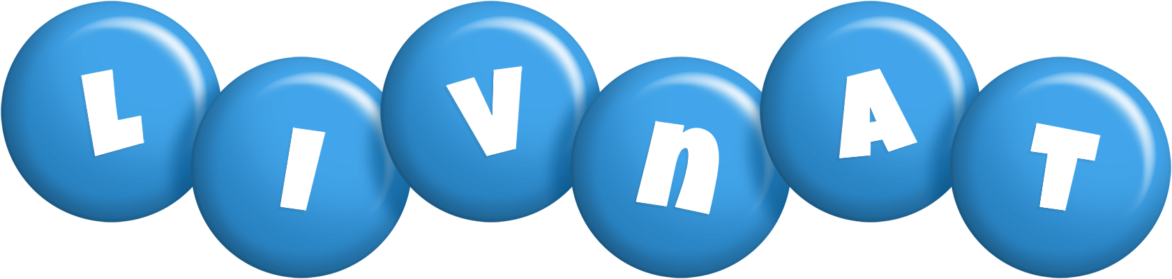 Livnat candy-blue logo
