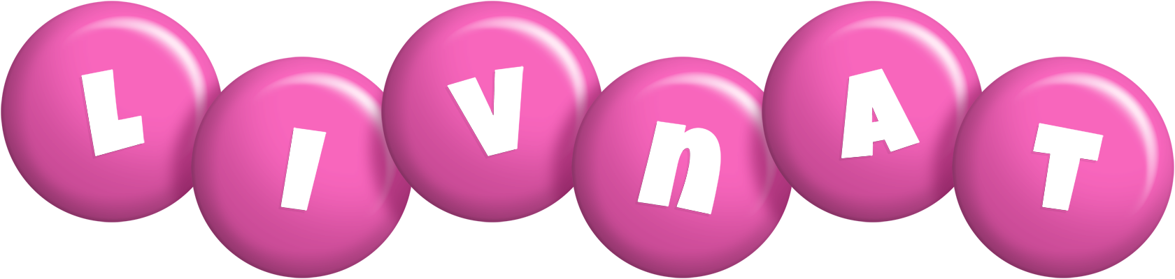 Livnat candy-pink logo