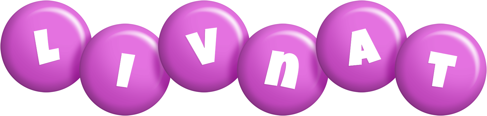 Livnat candy-purple logo