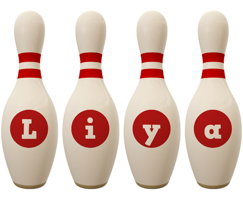 Liya bowling-pin logo