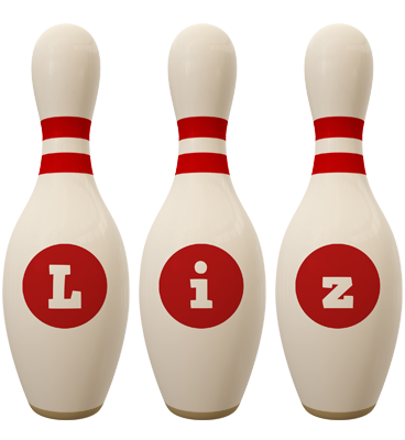 Liz bowling-pin logo