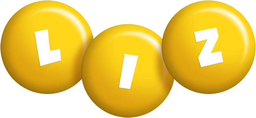 Liz candy-yellow logo