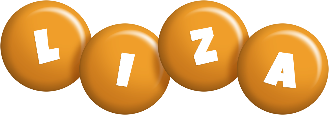 Liza candy-orange logo
