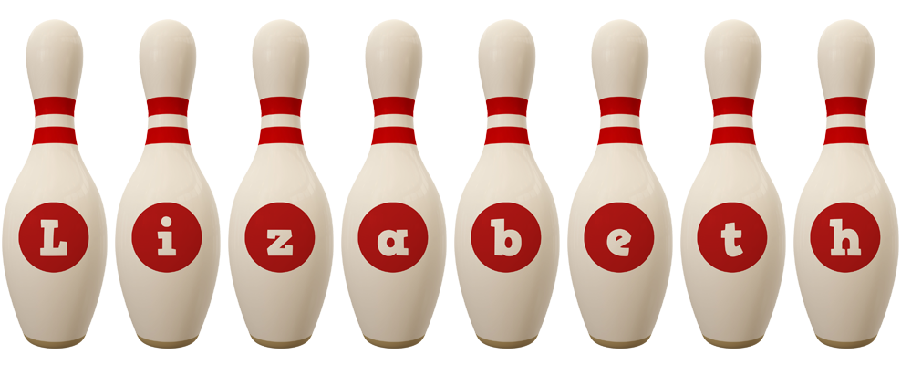 Lizabeth bowling-pin logo